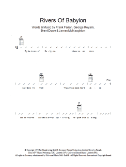 page one of Rivers Of Babylon (Ukulele Chords/Lyrics)