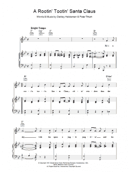 page one of A Rootin' Tootin' Santa Claus (Piano, Vocal & Guitar Chords)