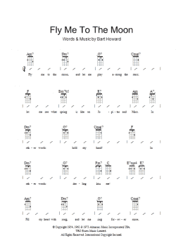 page one of Fly Me To The Moon (In Other Words) (Ukulele Chords/Lyrics)