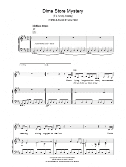 page one of Dime Store Mystery (Piano, Vocal & Guitar Chords)