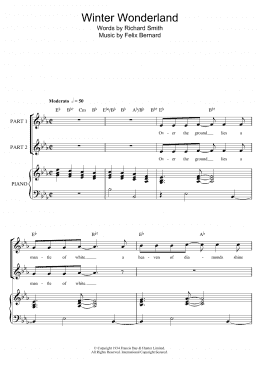 page one of Winter Wonderland (arr. Rick Hein) (2-Part Choir)