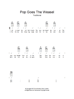 page one of Pop Goes The Weasel (Guitar Chords/Lyrics)