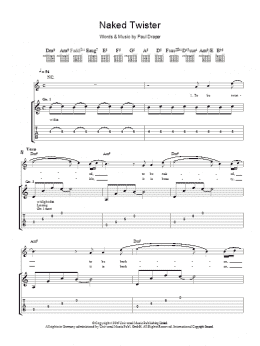 page one of Naked Twister (Guitar Tab)