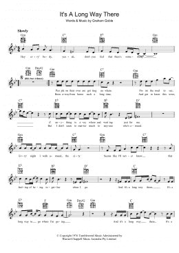 page one of It's A Long Way There (Lead Sheet / Fake Book)