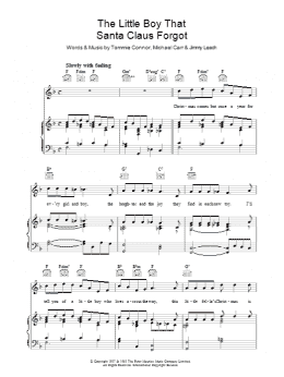 page one of The Little Boy That Santa Claus Forgot (Piano, Vocal & Guitar Chords)