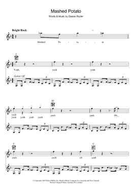 page one of Mashed Potato (Lead Sheet / Fake Book)