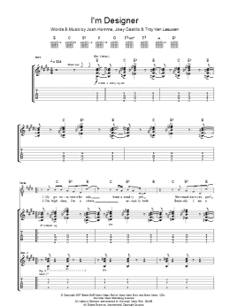 page one of I'm Designer (Guitar Tab)