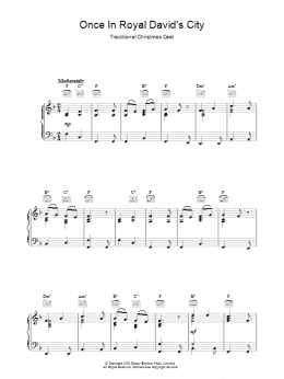 page one of Once In Royal David's City (Piano Solo)