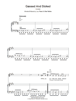 page one of Gassed And Stoked (Piano, Vocal & Guitar Chords)