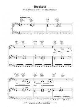 page one of Breakout (Piano, Vocal & Guitar Chords)
