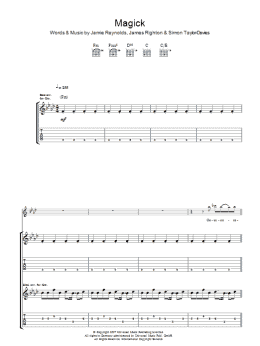 page one of Magick (Guitar Tab)