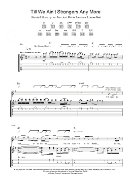 page one of Till We Ain't Strangers Anymore (Guitar Tab)