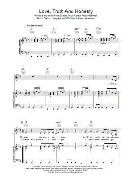 page one of Love, Truth And Honesty (Piano, Vocal & Guitar Chords)
