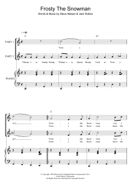page one of Frosty The Snowman (arr. Rick Hein) (2-Part Choir)