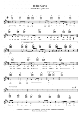 page one of I'll Be Gone (Lead Sheet / Fake Book)