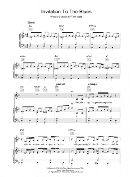 page one of Invitation To The Blues (Piano, Vocal & Guitar Chords)