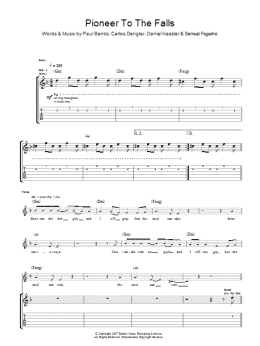 page one of Pioneer To The Falls (Guitar Tab)