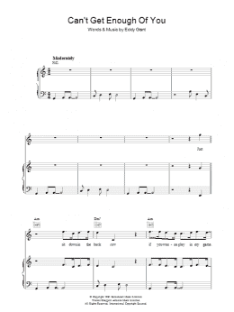 page one of Can't Get Enough Of You (Piano, Vocal & Guitar Chords)