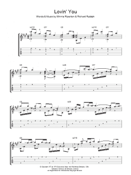 page one of Lovin' You (Guitar Tab)