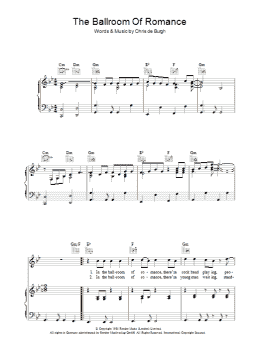 page one of The Ballroom Of Romance (Piano, Vocal & Guitar Chords)