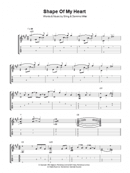 page one of Shape Of My Heart (Guitar Tab)