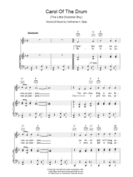 page one of Carol Of The Drum (The Little Drummer Boy) (Piano, Vocal & Guitar Chords)