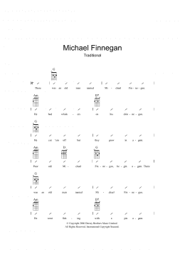 page one of Michael Finnegan (Ukulele Chords/Lyrics)