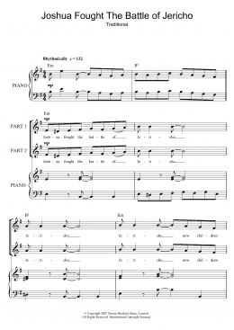 page one of Joshua Fit De Battle Of Jericho (arr. Rick Hein) (Choir)