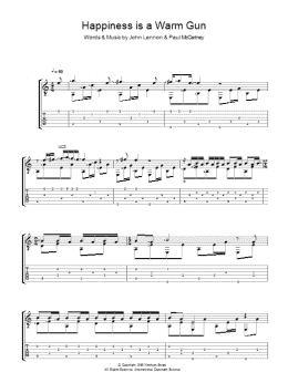 page one of Happiness Is A Warm Gun (Solo Guitar)