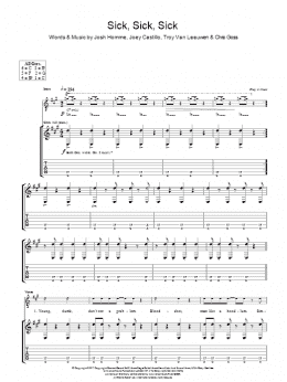 page one of Sick, Sick, Sick (Guitar Tab)