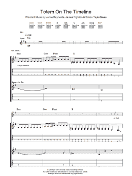 page one of Totem On The Timeline (Guitar Tab)