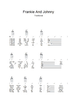 page one of Frankie And Johnny (Guitar Chords/Lyrics)