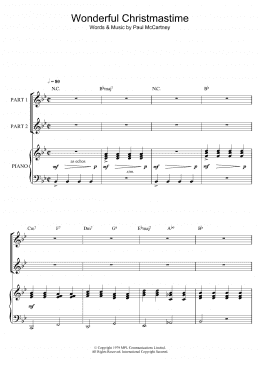 page one of Wonderful Christmastime (arr. Rick Hein) (2-Part Choir)