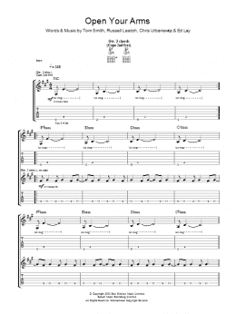page one of Open Your Arms (Guitar Tab)