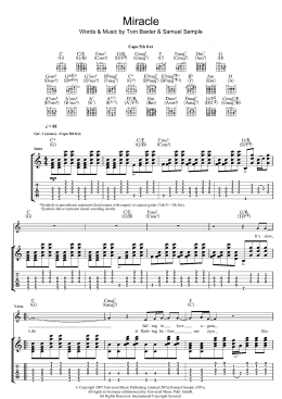 page one of Miracle (Guitar Tab)