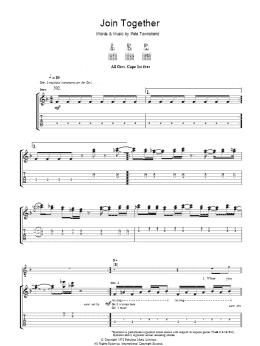 page one of Join Together (Guitar Tab)