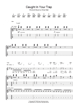 page one of Caught In Your Trap (Guitar Tab)