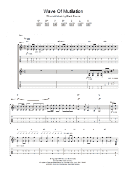 page one of Wave Of Mutilation (Guitar Tab)