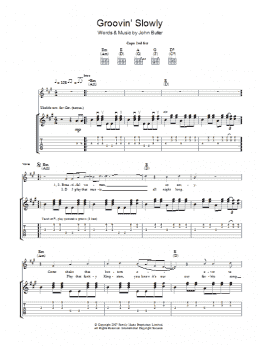page one of Groovin' Slowly (Guitar Tab)