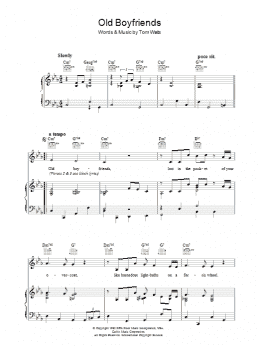 page one of Old Boyfriends (Piano, Vocal & Guitar Chords)