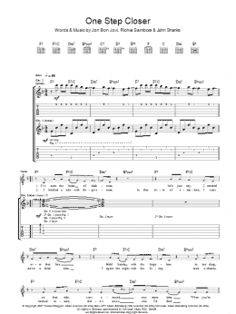 page one of One Step Closer (Guitar Tab)