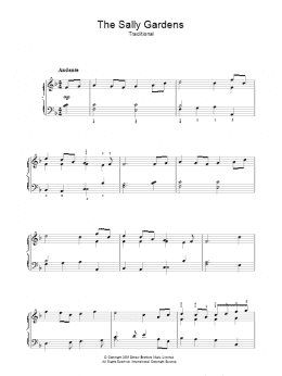 page one of The Sally Gardens (Piano, Vocal & Guitar Chords)