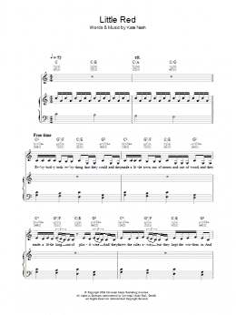 page one of Little Red (Piano, Vocal & Guitar Chords)
