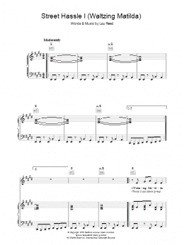 page one of Street Hassle I (Piano, Vocal & Guitar Chords)