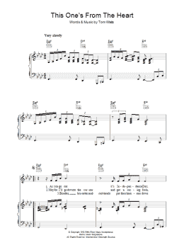 page one of This One's From The Heart (Piano, Vocal & Guitar Chords)