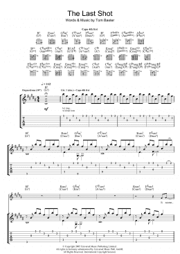 page one of The Last Shot (Guitar Tab)