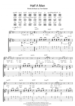 page one of Half A Man (Guitar Tab)