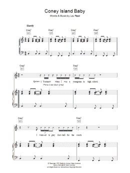 page one of Coney Island Baby (Piano, Vocal & Guitar Chords)