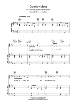 page one of Goodby Mass (Piano, Vocal & Guitar Chords)