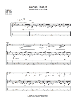 page one of Gonna Take It (Guitar Tab)
